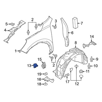 Ford OE - Front Right Fender Liner Support Bracket