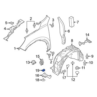 Ford OE - Fog Light Clip