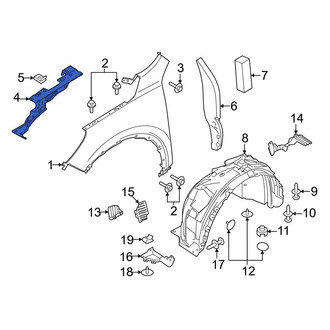Ford OE - Front Left Inner Fender Reinforcement Bar