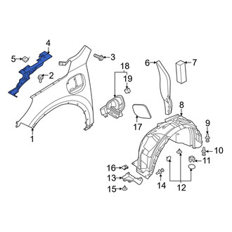 Ford OE - Front Left Outer Fender Reinforcement Bar