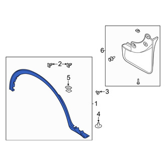 Ford OE - Front Left Wheel Arch Molding
