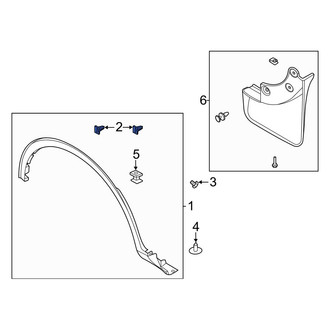 Ford OE - Wheel Arch Molding Clip