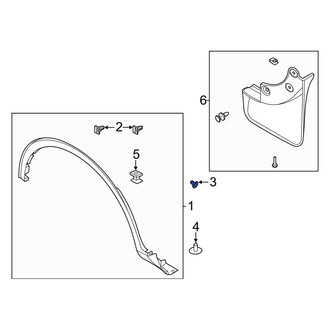 Ford OE - Wheel Arch Molding Clip
