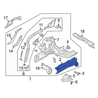 Ford OE - Front Right Inner Frame Side Member
