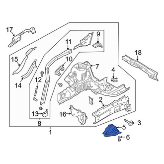 Ford OE - Front Left Frame Side Member Brace