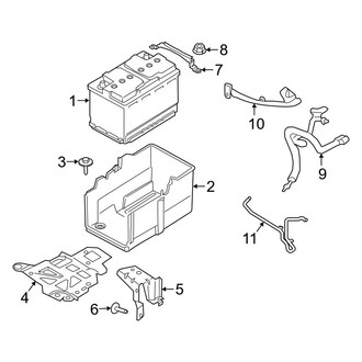 Ford OE - Electrical - Battery (Conventiona, Front)