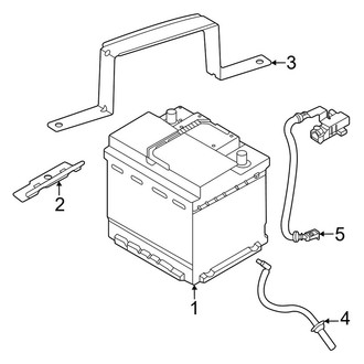 Ford OE - Electrical - Battery (Conventional, Rear), (2.5L)