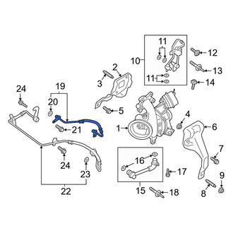 Ford OE - Turbocharger Coolant Line