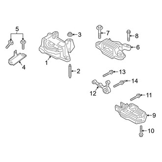 Ford OE - Engine / Transaxle - Engine & Transmission Mounting (2.0L)
