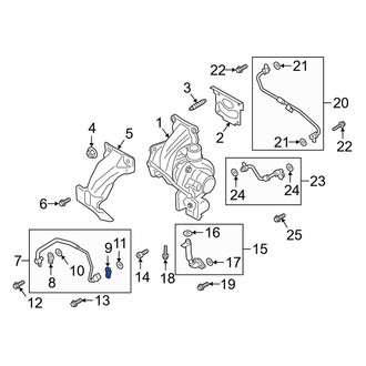 Ford OE - Turbocharger Oil Line Gasket