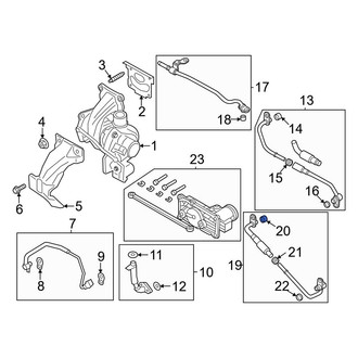 Ford OE - Lower Turbocharger Oil Line O-Ring