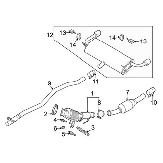 Ford OE - Exhaust System - Exhaust Components (1.5L)