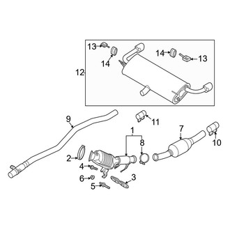 Ford OE - Exhaust System - Exhaust Components (2.0L)