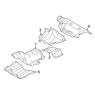 Ford OE - Exhaust System - Heat Shields (2.0L)