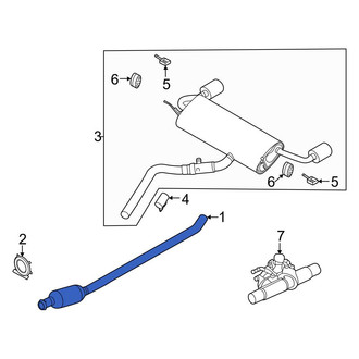 Ford OE - Rear Catalytic Converter