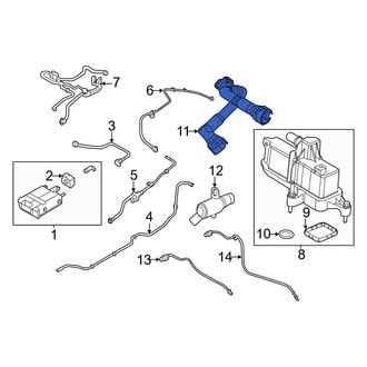 Ford OE - Right PCV Valve Hose