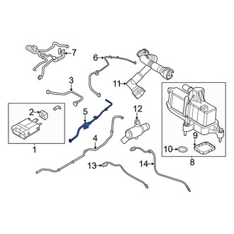 Ford OE - Front Evaporative Emissions System Lines
