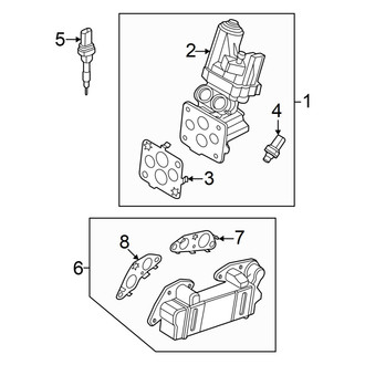 Ford OE - Emission System - Emission Components (EGR), (2.0L)