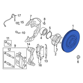 Ford OE - Front Disc Brake Rotor