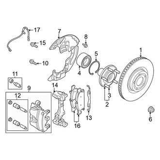 Ford OE - Front Suspension - Brake Components