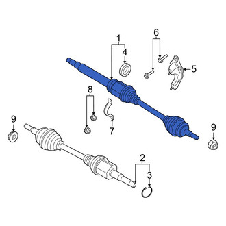 Ford OE - Front Right CV Axle Assembly