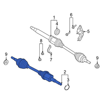 Ford OE - Front Left CV Axle Assembly