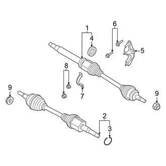 Ford OE - Front Suspension - Drive Axles (FWD)