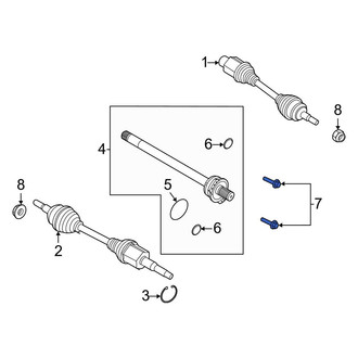 Ford OE - CV Joint Bolt