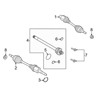 Ford OE - Front Suspension - Drive Axles (AWD)