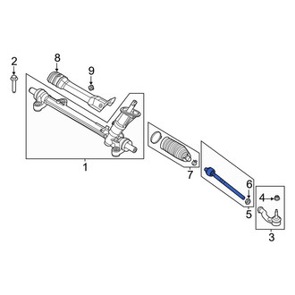 Ford OE - Inner Steering Tie Rod End