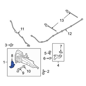 Ford OE - Windshield Washer Pump
