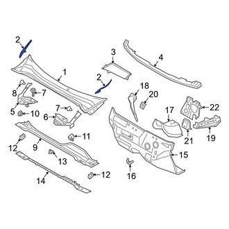 Ford OE - Front Left Cowl Molding
