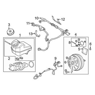 Ford OE - Cowl - Components on Dash Panel (W/O Electric Booster)