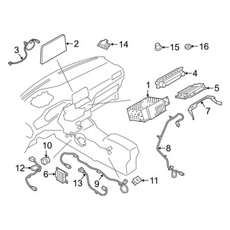 Ford OE - Instrument Panel - Sound System (Receiver Sync III)