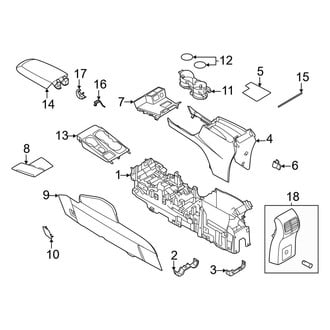 Ford OE - Instrument Panel - Center Console (Console Housing)