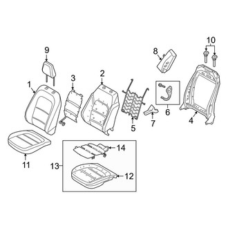Ford OE - Seats & Tracks - Passenger Seat Components (Manual Seat)