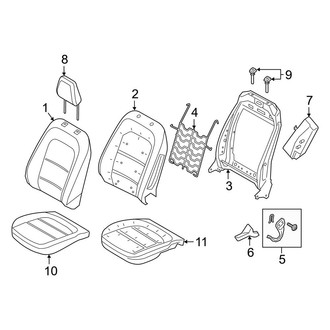 Ford OE - Seats & Tracks - Driver Seat Components (Manual Seat)