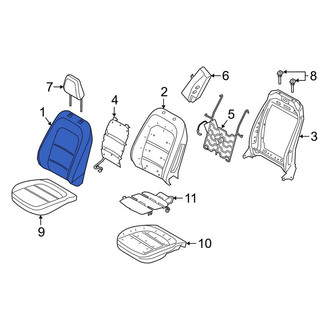 Ford OE - Front Left Seat Back Cushion Cover