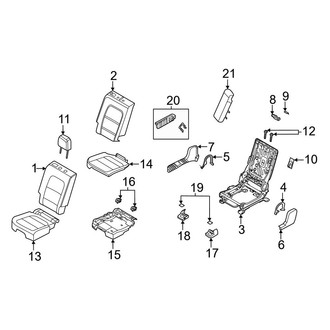 Ford OE - Seats & Tracks - Rear Seat Components (40% Seat)