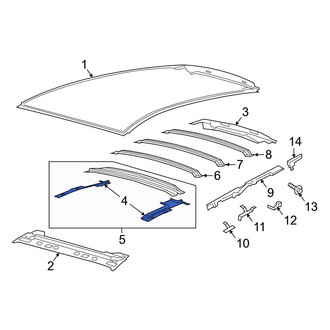 Ford OE - Right Roof Luggage Carrier Side Rail