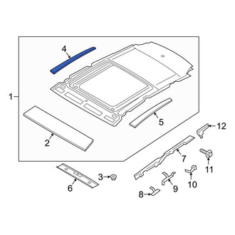 Ford OE - Right Sunroof Molding
