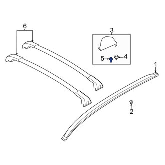 Ford OE - Roof Rack Cover Clip
