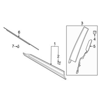 Ford OE - Front Door - Exterior Trim