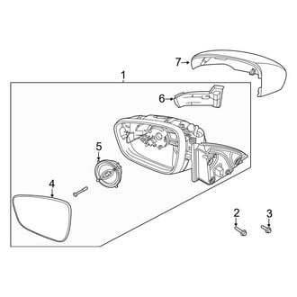 Ford OE - Front Door - Outside Mirrors (W/O Blind Spot Monitor)