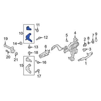 Ford OE - Front Left Upper Door Hinge