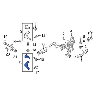 Ford OE - Front Left Lower Door Hinge