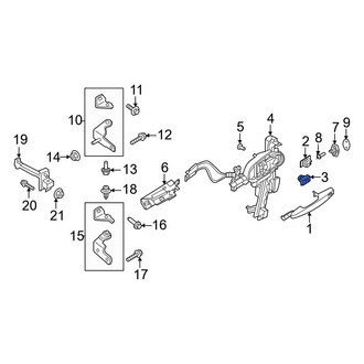 Ford OE - Front Left Door Lock Cylinder