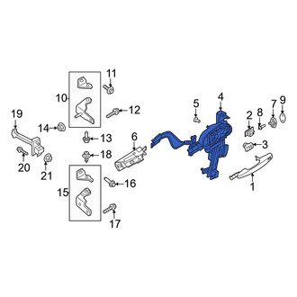 Ford OE - Rear Right Door Latch Assembly