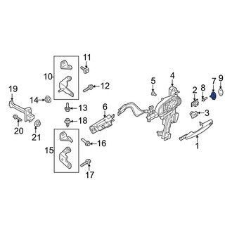Ford OE - Front Door Lock Striker Plate