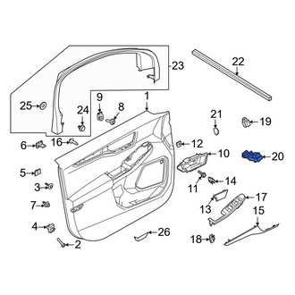 Ford OE - Front Left Door Window Switch
